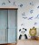 naklejka na ścianę panda lew ptaki