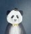 naklejka na ścianę panda ciemne