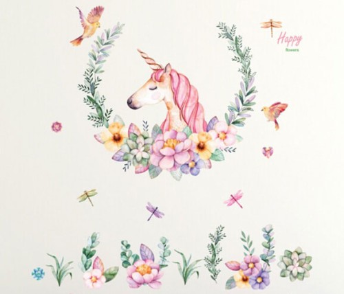 naklejka na ścianę jednorożec unicorn