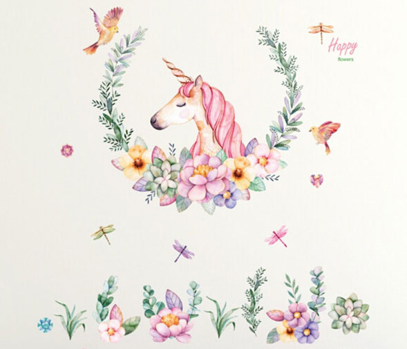 naklejka na ścianę jednorożec unicorn