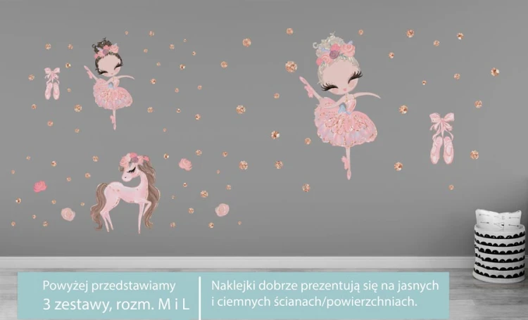 balerina-baletnica-tancerka-naklejka-ścienna-zestaw-na-scianę-inspiracja