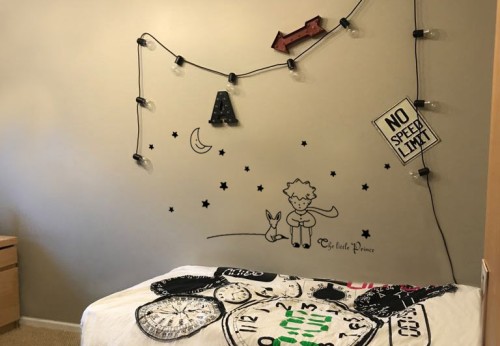 naklejka na ścianę mały książe w pokoju