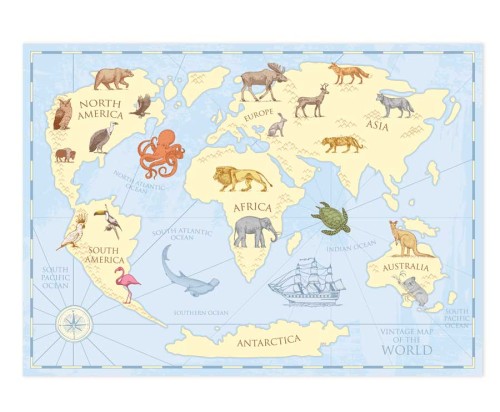 Mapa-montessori-fototapeta-retro-nieibeska-dla-dzieci-na-sciane-duza-tapeta-plakat-do-salolnu