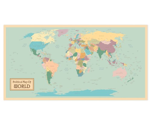 Mapa-polityczna-zestaw-fototapeta-kolory-na-sciane-duza-tapeta-plakat-do-salolnu