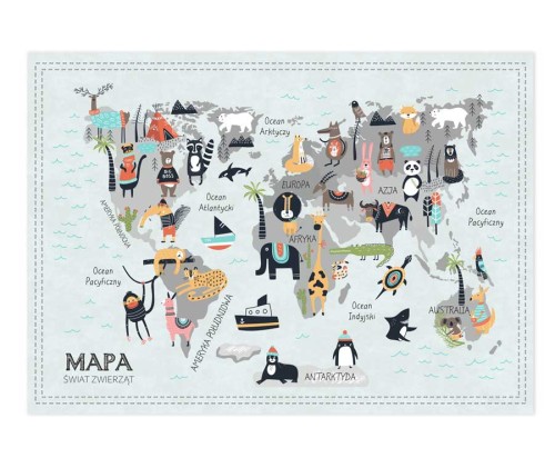 Mapa-fototapeta-retro-nieibeska-dla-dzieci-na-sciane-duza-tapeta-plakat-do-salolnu