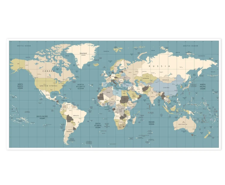 Mapa-polityczna-fototapeta-retro-na-sciane-duza-tapeta-plakat-do-salolnu