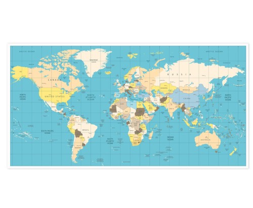 Mapa-polityczna-fototapeta-kolory-na-sciane-duza-tapeta-plakat-do-salonu