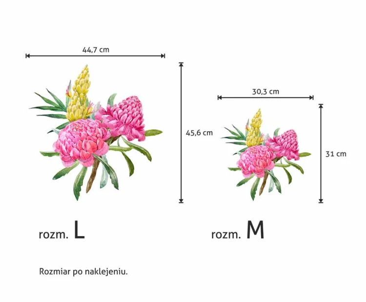 Kwiaty-rozowy-botaniczne-naklejka-rozmiar