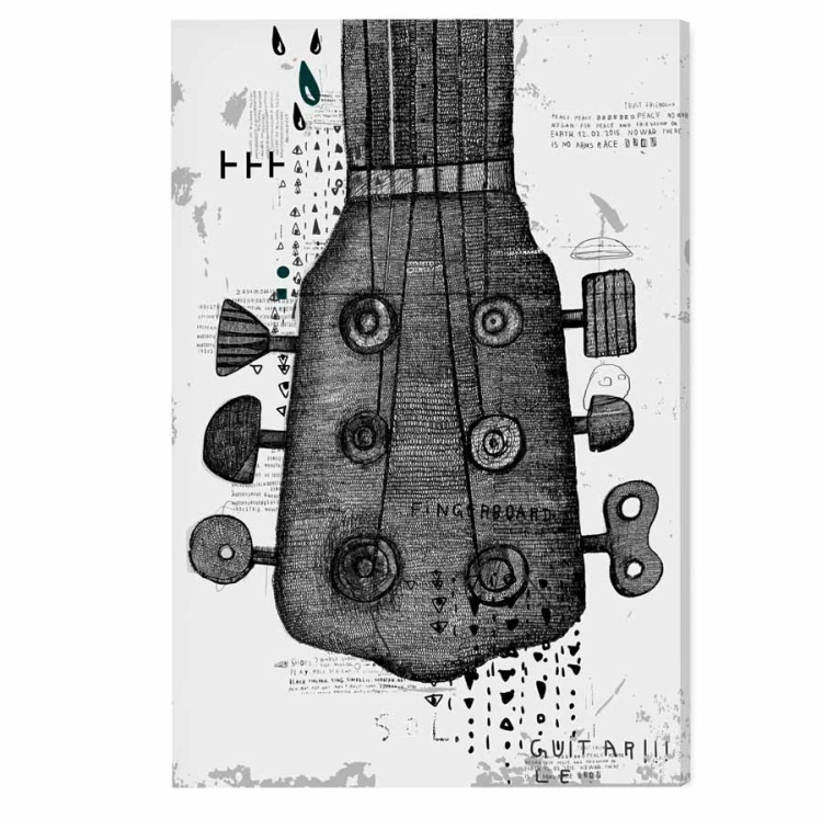 gitara-czarnobiala-grafika-szara-do-nowoczesnego-wnetrza-muzyka-plakat-obaz
