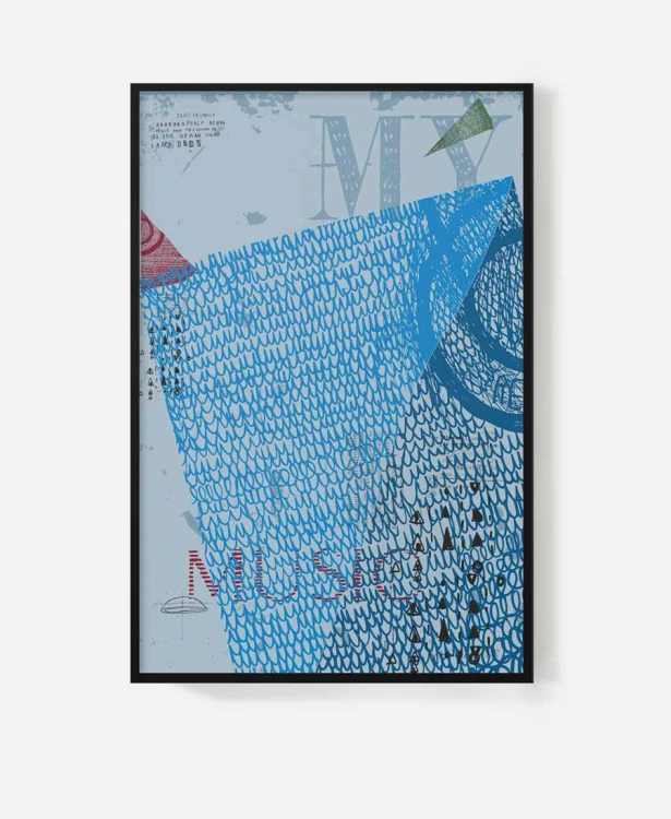 music-nowoczesne-wnetrze-abstrakcyjny-niebieski-kompozycja-litery-napisy-artystyczny-grafika-plakat-czarna-rama