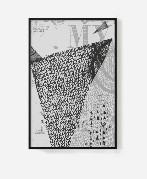 music-nowoczesne-wnetrze-abstrakcyjny-kompozycja-litery-napisy-artystyczny-grafika-plakat-obraz-w-czarnej-ramie