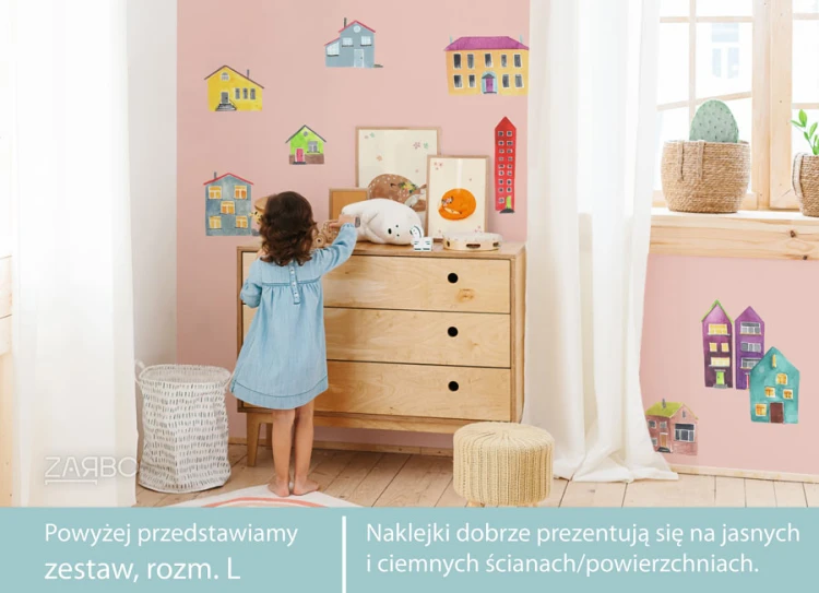 miasto-domki-skandynawskie-skandi-wystroj-autka-naklejki-na-sciane-do-pokoju-dziecka-w-pokoju-dziewczynki-morelowe-sciany