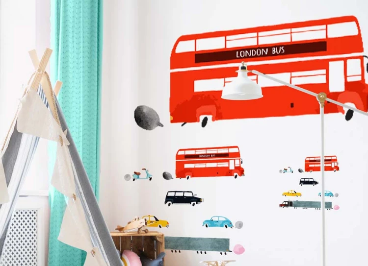 autka-autobus-angielski-doubledecker-czerwony-taksowka-nowojorska-zolta-limuzyna-motor-nakleki-na-sciane-scienne-dekoracje-do-pokoju-chlopiecego-samochody-trasy-ulice-english