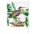 Purple-heron-ptak-vintage-flaming-botaniczny-obraz-na-sciane-na-tle-chmur-retro-stary-album-encyklopedia-do-salonu