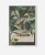 Purple-heron-czarny-ptak-vintage-flaming-botaniczny-plakat-w-szarej-ramie-na-sciane-na-tle-chmur-retro-stary-album-encyklopedia-do-salonu
