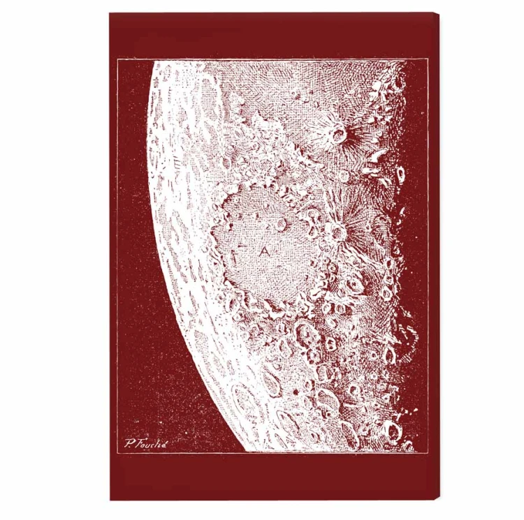 ksiezyc-bordo-rysunek-retro-vintage-stary-obraz-na-plotnie-planety-canvas-do-przedpokoju-nowoczesny