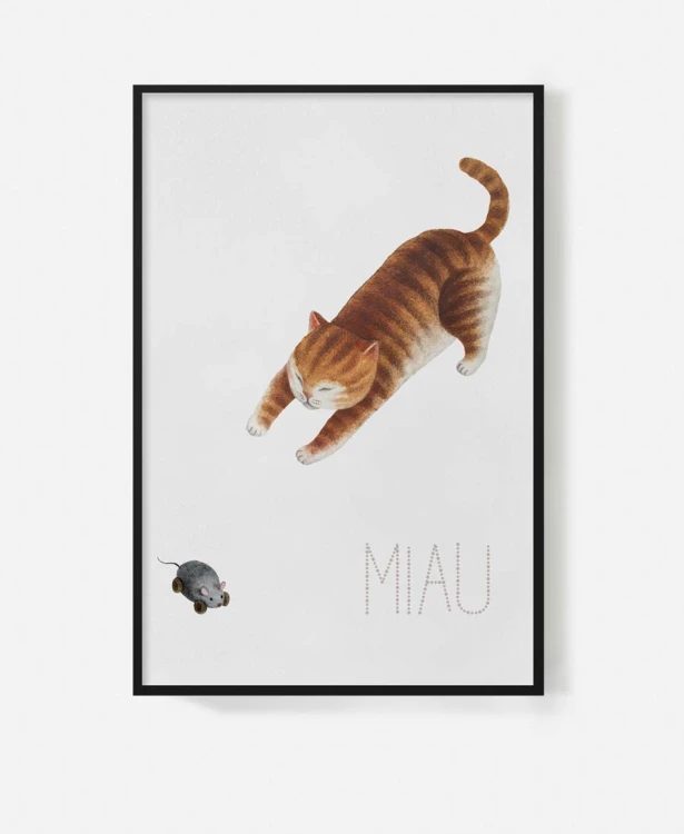 cats-koty-kotki-slodkie-dla-dzieci-plakat-na-sciane-w-czarnej-ramie-rudy-kot-myszka-miau.jpg