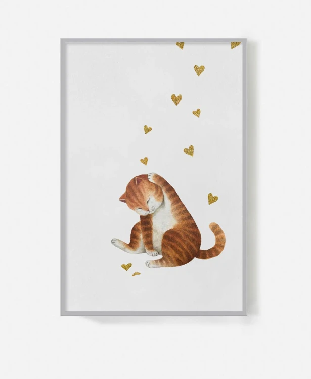cats-koty-w-kwiatku-kotki-slodkie-dla-dzieci-plakat-na-sciane-w-szarej-ramie-rudy-kot.jpg