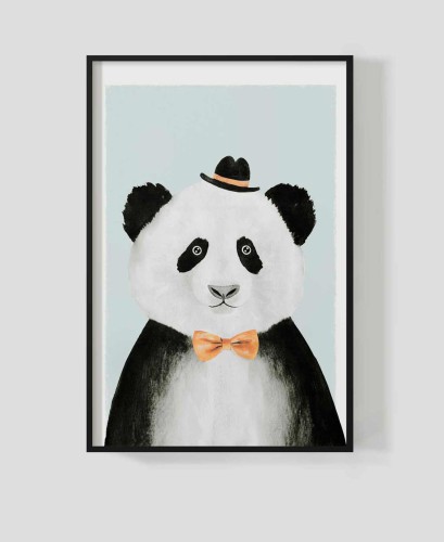obraz na ścianę panda w ramce