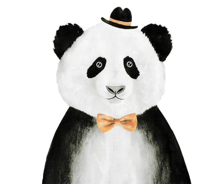 naklejka na ścianę panda